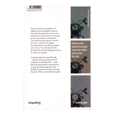Imagen Portada Libro La Ley De La Calle - S.E. Hinton